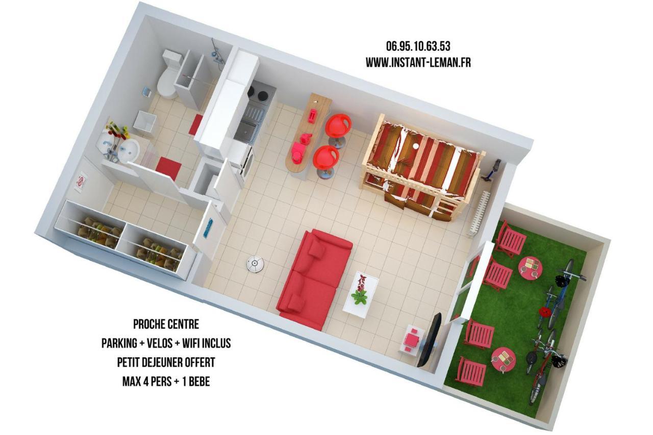 Instant-Leman II Apartment Тонон-ле-Бен Екстериор снимка